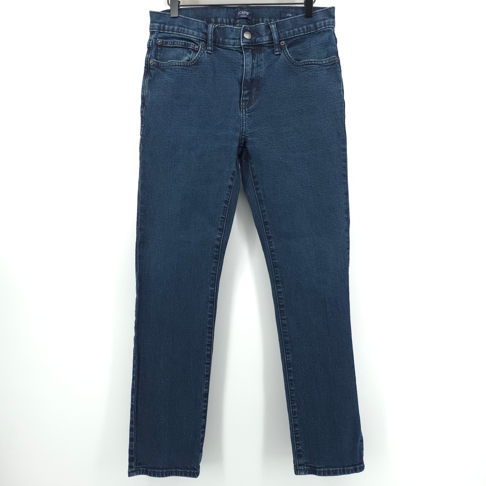 J.Crew Mens Jeans Slim Flex 30x30 Dark Wash Denim Casual Classic